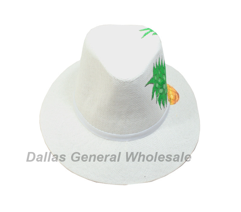 Adults Pineapple Straw Dress Hats Wholesale Adults Pineapple Straw Dress Hats Wholesale