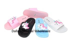 Little Girls Unicorn Flip Flops Wholesale