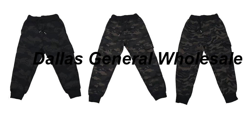 Kids Camouflage Thermal Jogger Pants Wholesale
