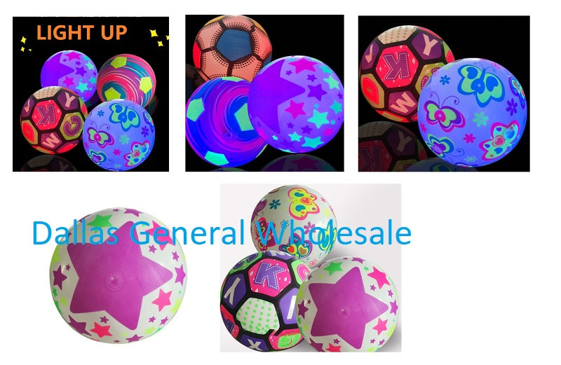 9" Light Up Inflatable Bouncing Balls Wholesale