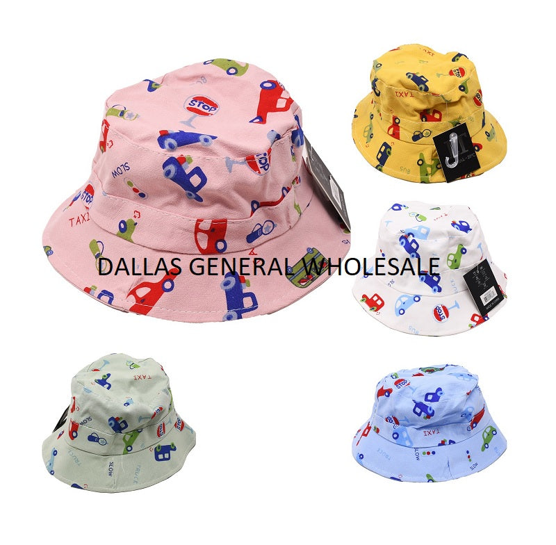 Kids Adorable Taxi Bucket Hats Wholesale