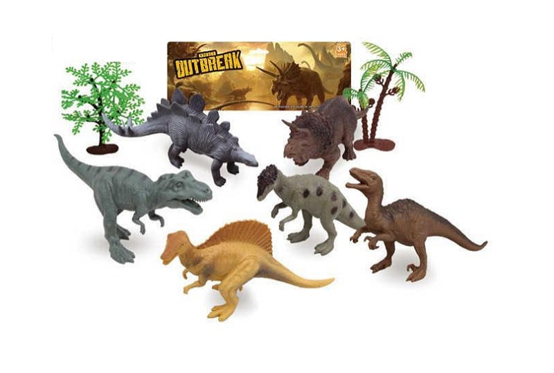 8 PC Miniature Dinosaurs Play Set Wholesale - Dallas General Wholesale